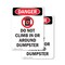 Signmission Do Not Climb In Or, 7 in W x Rectangle, Plastic OS-2PACK-DS-P-710-V-2097 - alternate 1